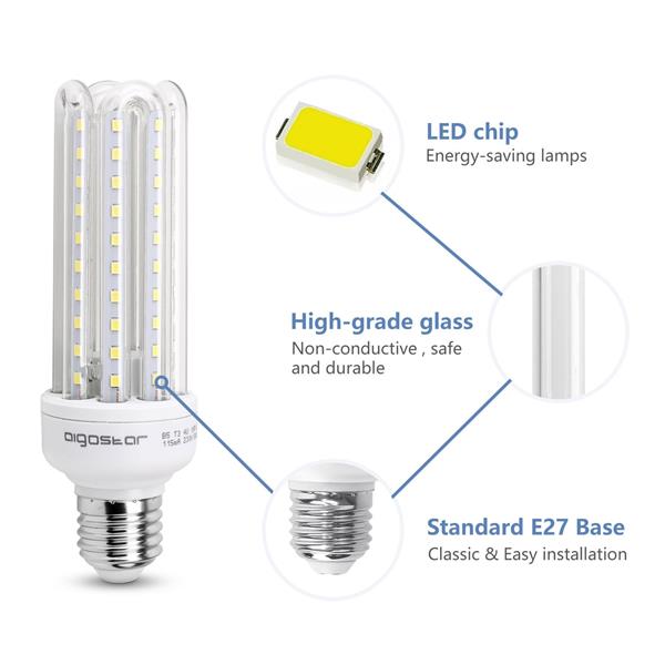 Grote foto spaarlamp e27 daglichtwit led 15w 1510lm 99w traditionele verlichting 230v ac huis en inrichting overige