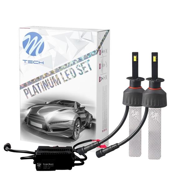 Grote foto h1 koplamp set daglichtwit 5700k 60 watt 5200 lm 12v 24v dc passieve koeling auto onderdelen overige auto onderdelen