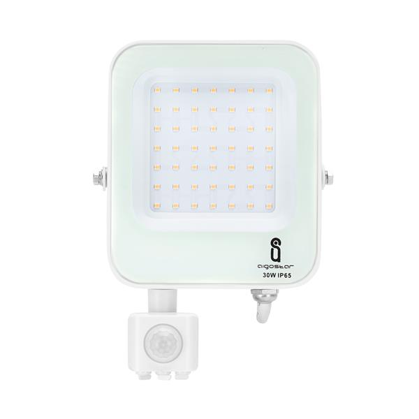 Grote foto buitenlamp wit met ir bewegingssensor led 30w 2700lm 300w schijnwerper daglichtwit 6500k water doe het zelf en verbouw gereedschappen en machines