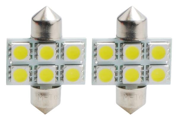 Grote foto c5w autolamp 2 stuks 31mm wit led festoon sv8.5 1.44w 12v dc auto onderdelen overige auto onderdelen