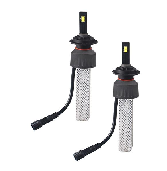 Grote foto h7 koplamp set daglichtwit 5700k 40 watt 5200 lm stuk 12v 24v dc passieve koeling auto onderdelen overige auto onderdelen