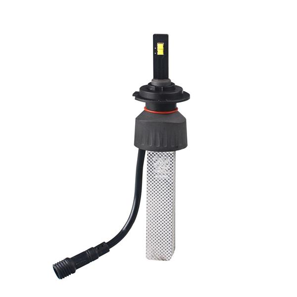 Grote foto h7 koplamp set daglichtwit 5700k 40 watt 5200 lm stuk 12v 24v dc passieve koeling auto onderdelen overige auto onderdelen