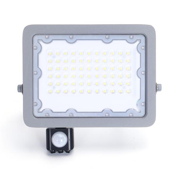 Grote foto buitenlamp grijs led 50w 450w halogeen schijnwerper ir sensor daglichtwit 6500k waterdicht i doe het zelf en verbouw gereedschappen en machines