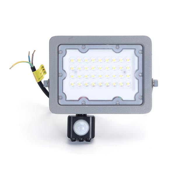 Grote foto buitenlamp grijs led 20w 200w halogeen schijnwerper ir sensor daglichtwit 6500k waterdicht i doe het zelf en verbouw gereedschappen en machines