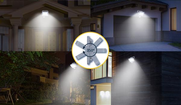 Grote foto buitenlamp grijs led 50w 450w halogeen schijnwerper ir sensor koelwit 4000k waterdicht ip65 doe het zelf en verbouw gereedschappen en machines