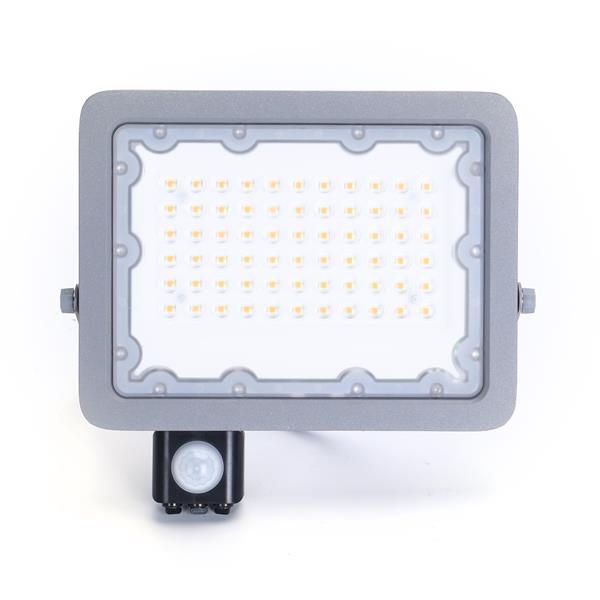 Grote foto buitenlamp grijs led 50w 450w halogeen schijnwerper ir sensor koelwit 4000k waterdicht ip65 doe het zelf en verbouw gereedschappen en machines