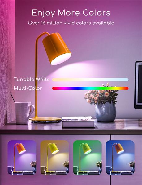 Grote foto kogellamp e14 wifi rgb cct 3000k 6500k rgb warmwit daglichtwit led 7w 42w gloeilamp huis en inrichting overige