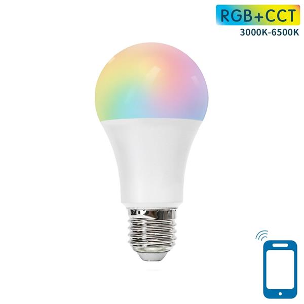 Grote foto gloeilamp e27 wifi rgb cct 3000k 6500k rgb warmwit daglichtwit led 9w 60w gloeilamp huis en inrichting overige