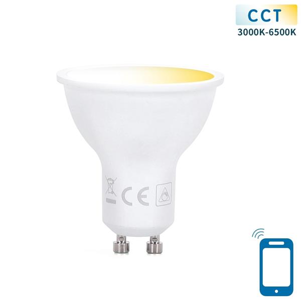 Grote foto gu10 spot wifi cct 3000k 6500k par16 warmwit daglichtwit led 5w 35w halogeenlamp huis en inrichting overige