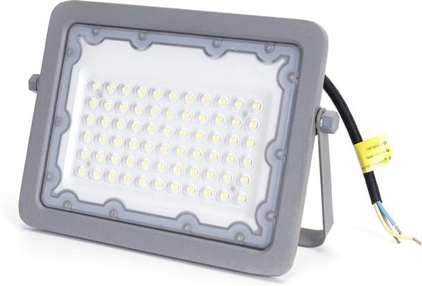 Grote foto buitenlamp grijs led bouwlamp 50w 450w schijnwerper daglichtwit 6500k 90 lichthoek waterdic doe het zelf en verbouw gereedschappen en machines