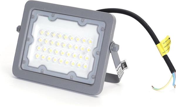 Grote foto buitenlamp grijs led bouwlamp 30w 270w schijnwerper daglichtwit 6500k 90 lichthoek waterdic doe het zelf en verbouw gereedschappen en machines