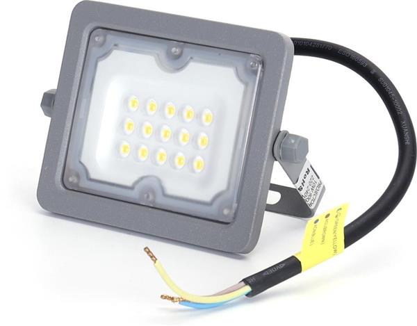 Grote foto buitenlamp grijs led bouwlamp 10w 90w schijnwerper daglichtwit 6500k 90 lichthoek waterdich doe het zelf en verbouw gereedschappen en machines