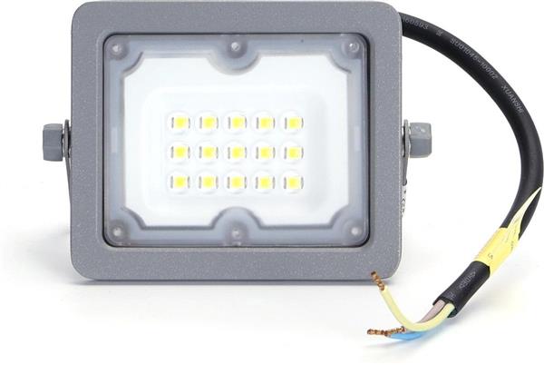 Grote foto buitenlamp grijs led bouwlamp 10w 90w schijnwerper daglichtwit 6500k 90 lichthoek waterdich doe het zelf en verbouw gereedschappen en machines