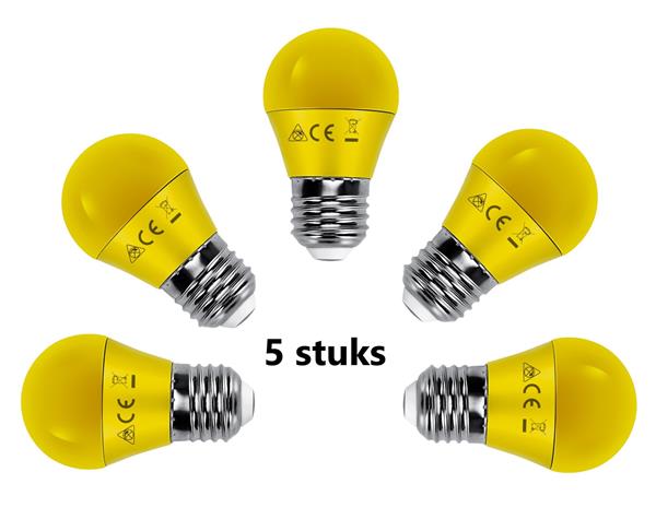 Grote foto g45 kogellamp 5 stuks e27 led lamp 4w 30w gloeilamp geel licht huis en inrichting overige