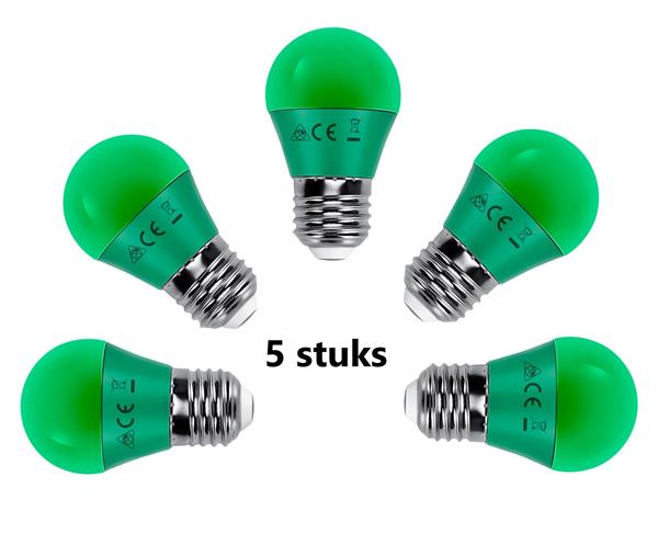 Grote foto g45 kogellamp 5 stuks e27 led lamp 4w 30w gloeilamp groen licht huis en inrichting overige