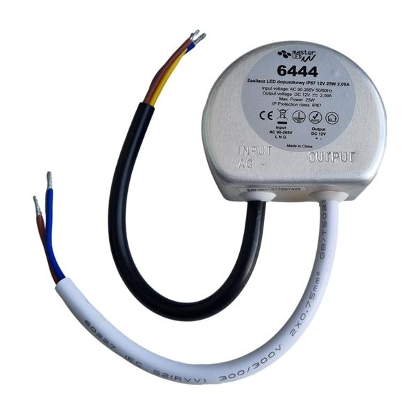 Grote foto led voeding compact rond in 230v ac uit 12 volt dc 25 watt 2 09a ip67 huis en inrichting overige