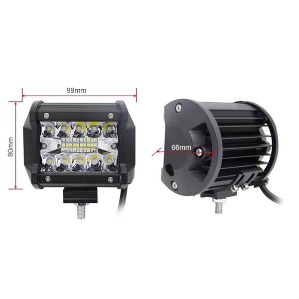 Grote foto werklicht high power led verstraler 20x3 60w schijnwerper 6000k ip67 10 30 volt auto onderdelen overige auto onderdelen