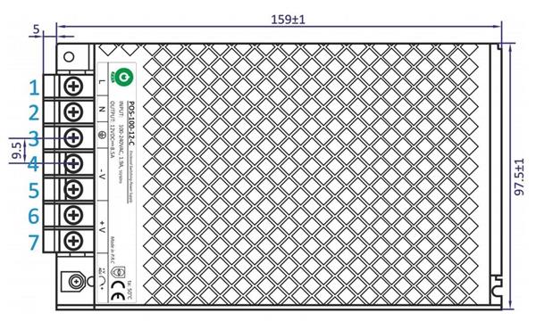 Grote foto led driver 12 volt dc 12.5a 150 watt ip20 binnenshuis huis en inrichting overige