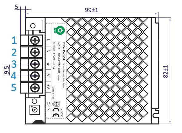 Grote foto led driver 12 volt dc 3a 36 watt ip20 binnenshuis huis en inrichting overige