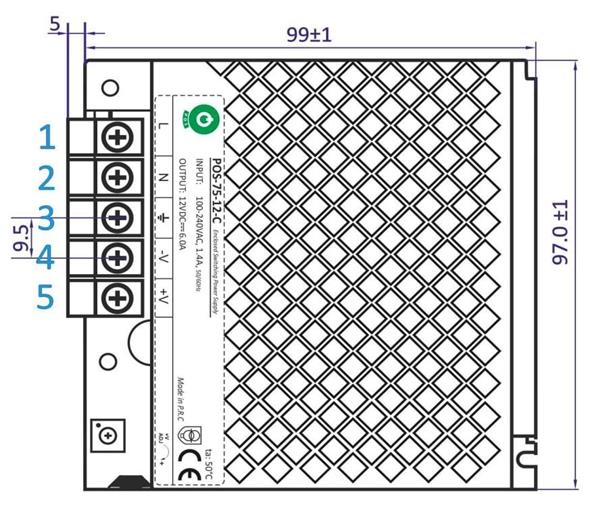 Grote foto led driver 12 volt dc 6a 72 watt ip20 binnenshuis huis en inrichting overige