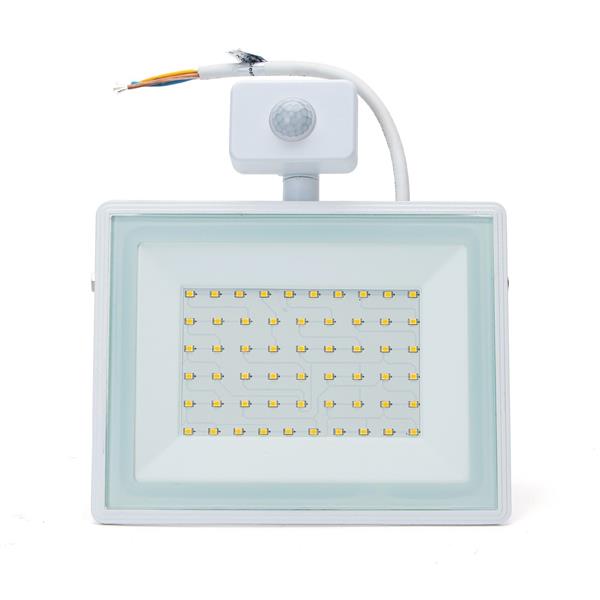 Grote foto led buitenlamp wit 50w 450w led schijnwerper ir sensor daglichtwit 6400k waterdicht ip65 doe het zelf en verbouw gereedschappen en machines