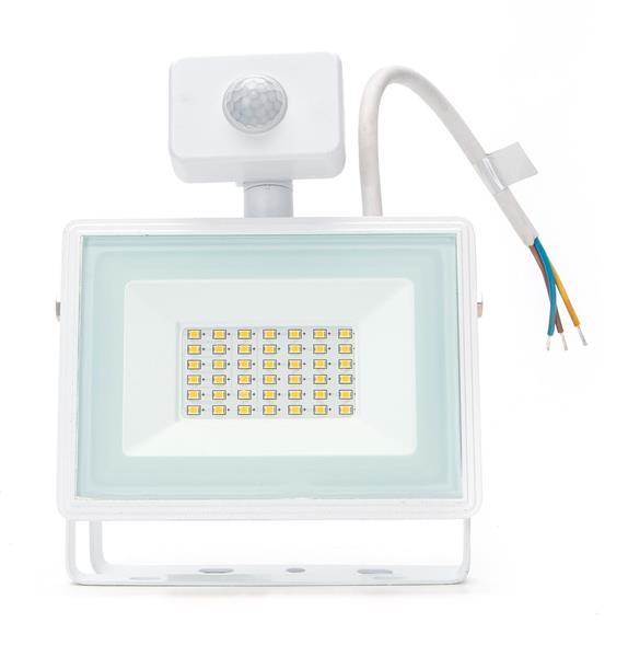 Grote foto led buitenlamp wit 30w 300w led schijnwerper ir sensor koelwit 4000k waterdicht ip65 doe het zelf en verbouw gereedschappen en machines