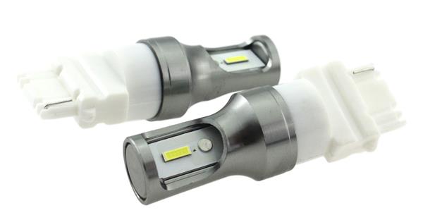 Grote foto t25 3156 p27w set autoverlichting led 2 stuks 2 smd daglichtwit 6000k 839 lumen 12v dc 9.6 auto onderdelen overige auto onderdelen