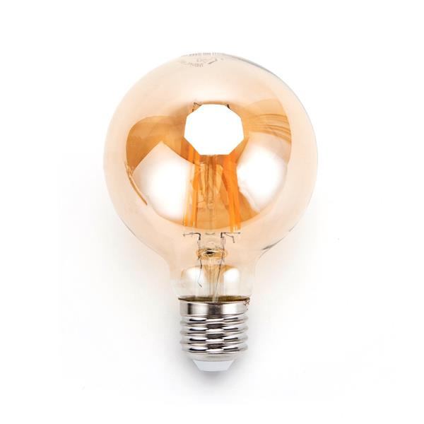 Grote foto globe gloeilamp g80 e27 amber glas 4w 34w flame filament 2200k huis en inrichting overige