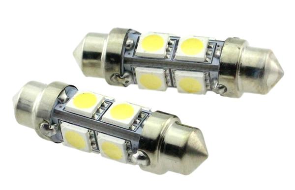 Grote foto c5w autolamp 2 stuks led festoon 39mm 8 smd daglichtwit 6000k 12 volt 2.2 watt auto onderdelen overige auto onderdelen