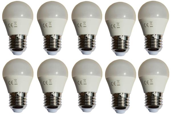 Grote foto g45 kogellamp 10 stuks e27 led lamp 6w 50w daglichtwit 6400k huis en inrichting overige