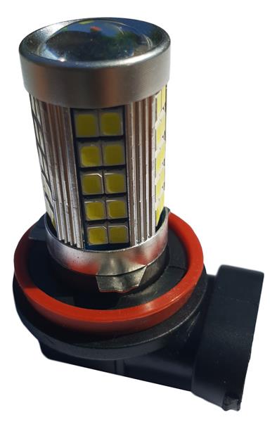 Grote foto h11 koplamp 2 stuks 55 smd daglichtwit 6000k met lens 12v auto onderdelen overige auto onderdelen