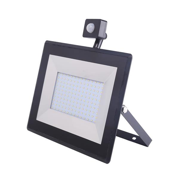 Grote foto led buitenlamp 100w 1000w led schijnwerper ir sensor koelwit 4000k waterdicht ip65 doe het zelf en verbouw gereedschappen en machines