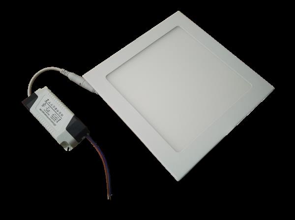 Grote foto led downlight vierkant 225 x 225mm 18 watt koelwit 4000k inbouw huis en inrichting overige