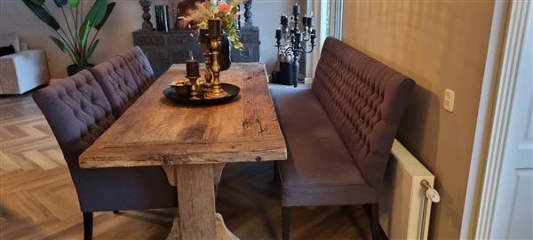 Grote foto luxe stoel met armleuningen en capitons huis en inrichting stoelen