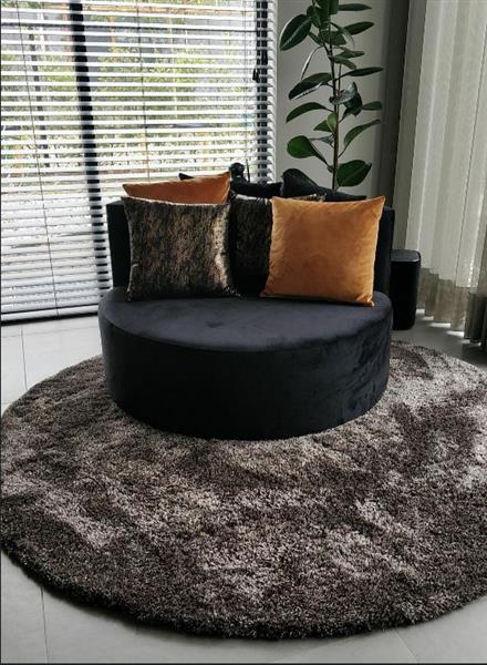 Grote foto ronde velvet fauteuil 100cm huis en inrichting stoelen