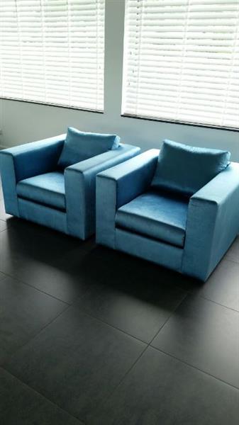 Grote foto velours fauteuil huis en inrichting stoelen