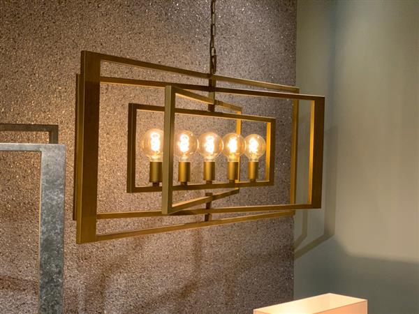 Grote foto industri le hanglamp matt brass huis en inrichting woningdecoratie