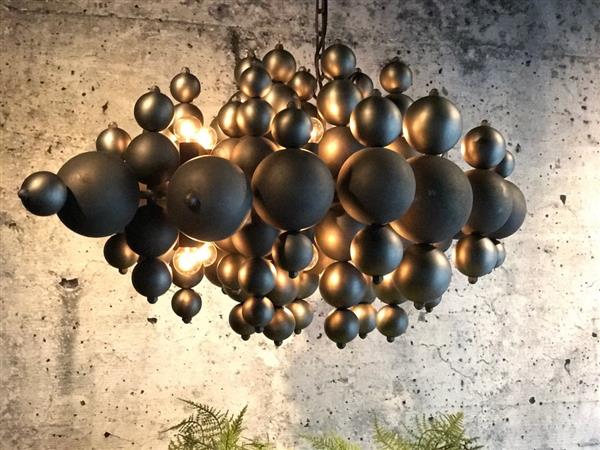 Grote foto lamp met bollen industrial dark light huis en inrichting woningdecoratie