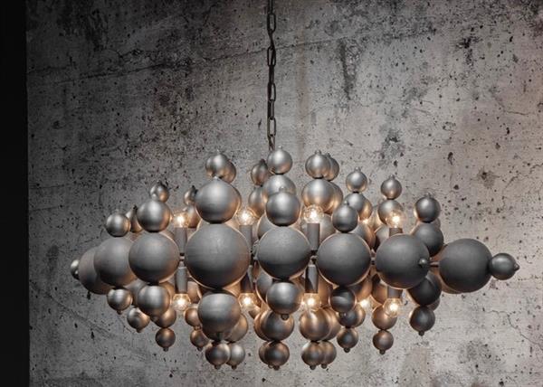 Grote foto lamp met bollen industrial dark light huis en inrichting woningdecoratie