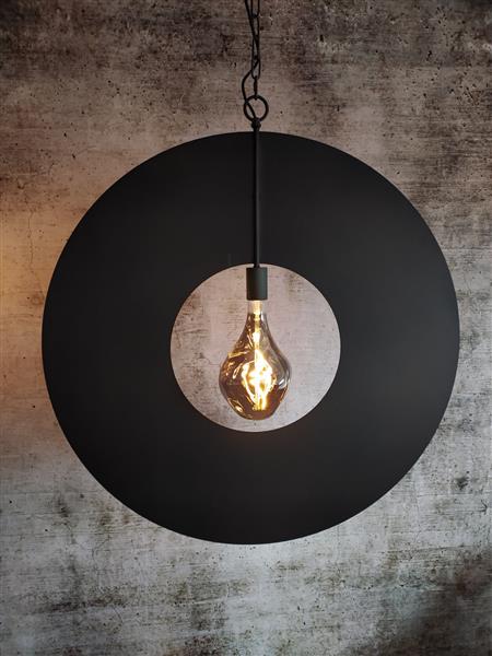 Grote foto cirkel hanglamp 65cm ambachtelijk zilver huis en inrichting woningdecoratie