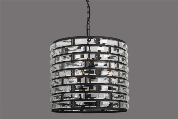 Grote foto hanglamp met kristalglas cilinder huis en inrichting woningdecoratie