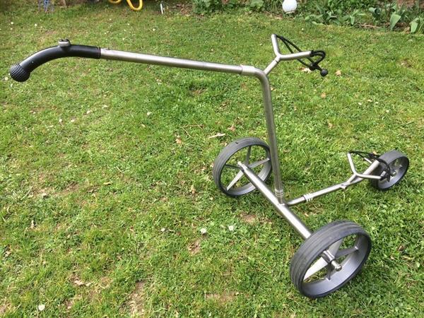 Grote foto ticad goldfinger trolley golftasuitrusting sport en fitness golf