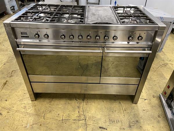 Grote foto rvs smeg 6 pits branders gasfornuis fornuis oven 120 cm hore diversen overige diversen