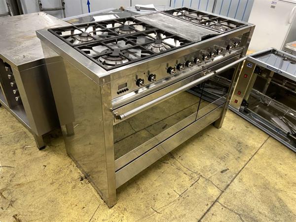 Grote foto rvs smeg 6 pits branders gasfornuis fornuis oven 120 cm hore diversen overige diversen