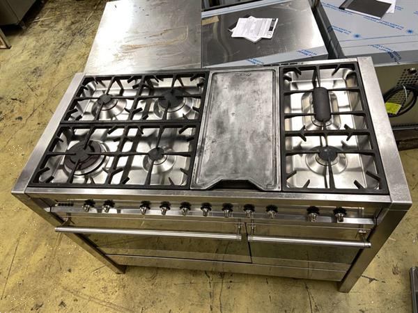 Grote foto rvs smeg 6 pits branders gasfornuis fornuis oven 120 cm hore diversen overige diversen