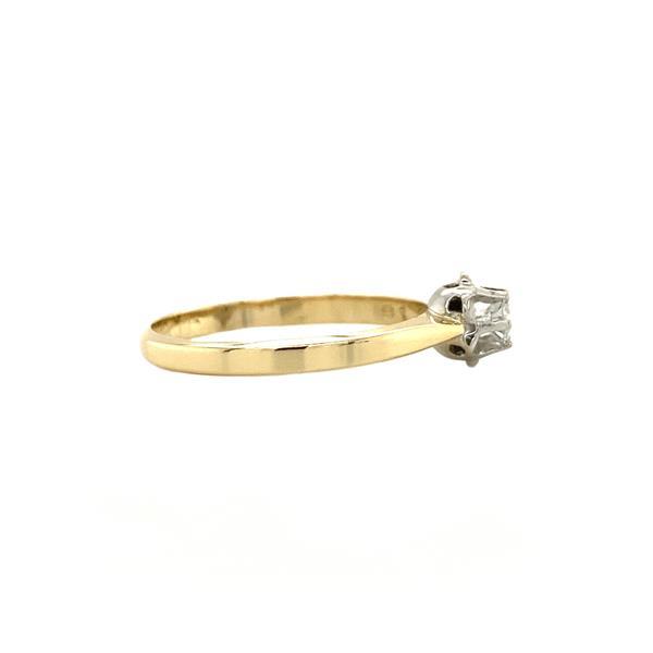 Grote foto gouden solitair ring met diamant kleding dames sieraden