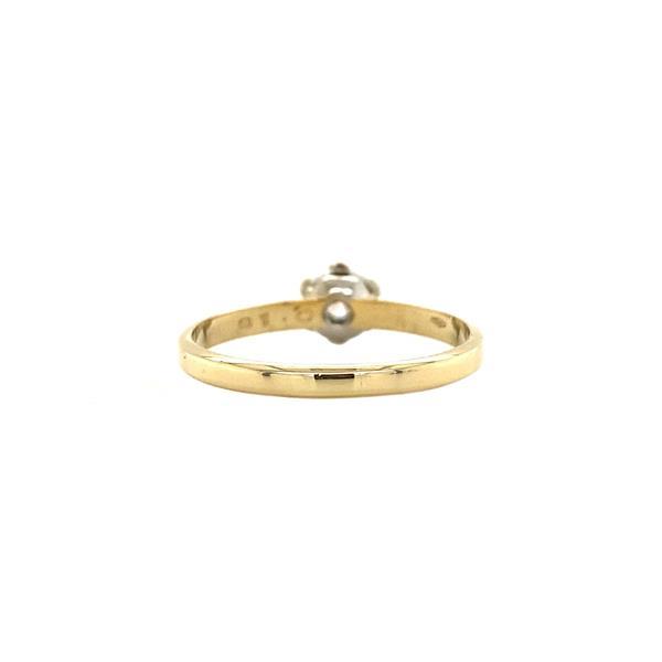 Grote foto gouden solitair ring met diamant kleding dames sieraden