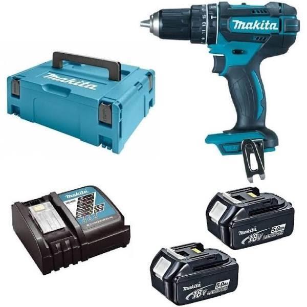 Grote foto makita dhp482rtj 18v accu klopboor schroefmachine set 2x 5 doe het zelf en verbouw onderdelen en accessoires