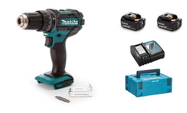 Grote foto makita dhp482rtj 18v accu klopboor schroefmachine set 2x 5 doe het zelf en verbouw onderdelen en accessoires