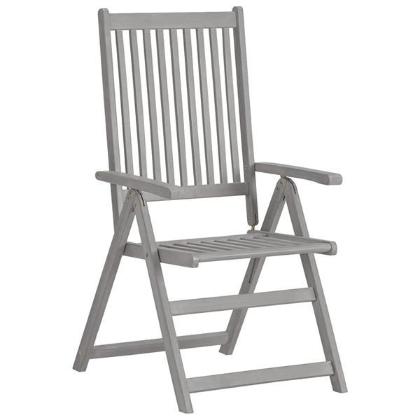 Grote foto vidaxl chaises inclinables de jardin 3 pcs avec coussins boi tuin en terras tuinmeubelen